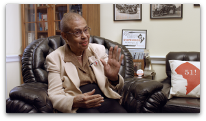 Eleanor Holmes Norton explaining the importance of Statehood.