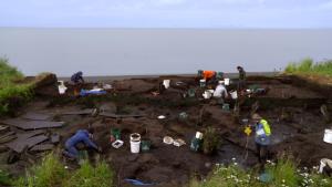 Nunalleq Archeological site in Quinhagak, Alaska